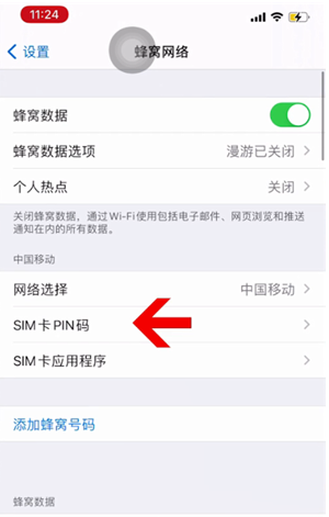 江永苹果14维修网分享如何给iPhone14的SIM卡设置密码 