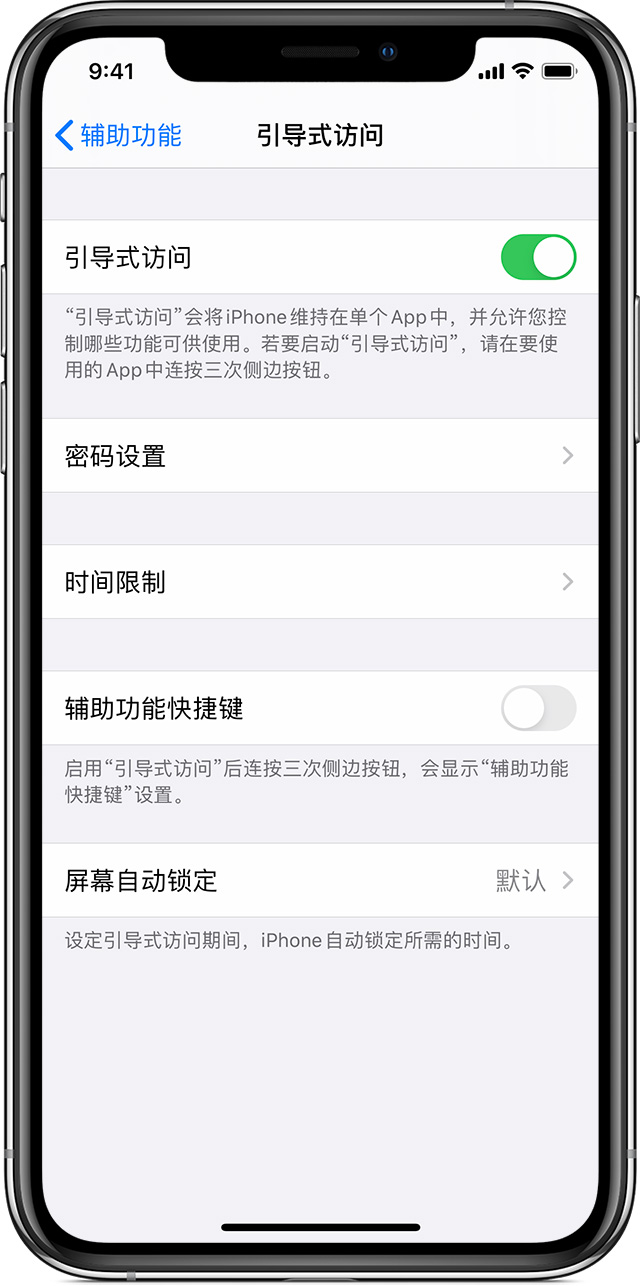 江永苹果手机维修分享如何在 iPhone 上退出引导式访问 