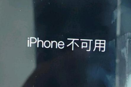 江永苹果服务网点分享锁屏界面显示“iPhone 不可用”如何解决 